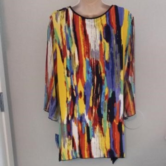 2X  Peter Nygard Multicolored top. - Picture 2 of 5